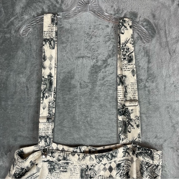 Hot Topic Thorn & Fable NWT Alice in Wonderland Looking Glass Suspender Skirt 2X - Picture 2 of 16